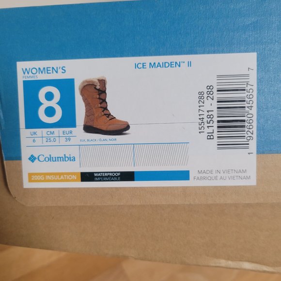 Columbia Women's Ice Maiden II Snow Boot Size 8 - Picture 7 of 7